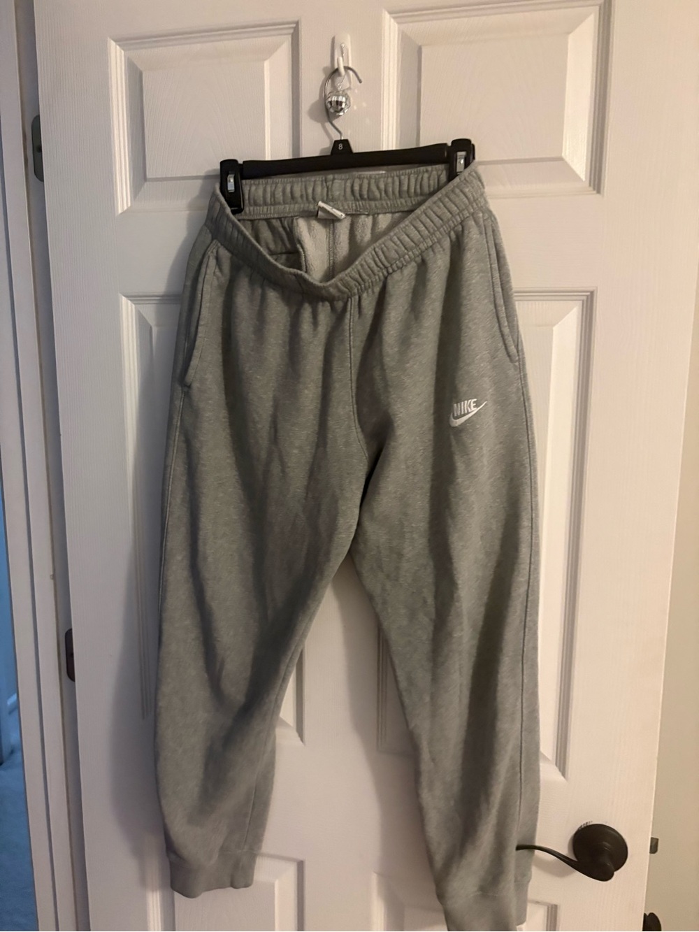 Nike Mens Gray Fleece Jogger Sweatpants